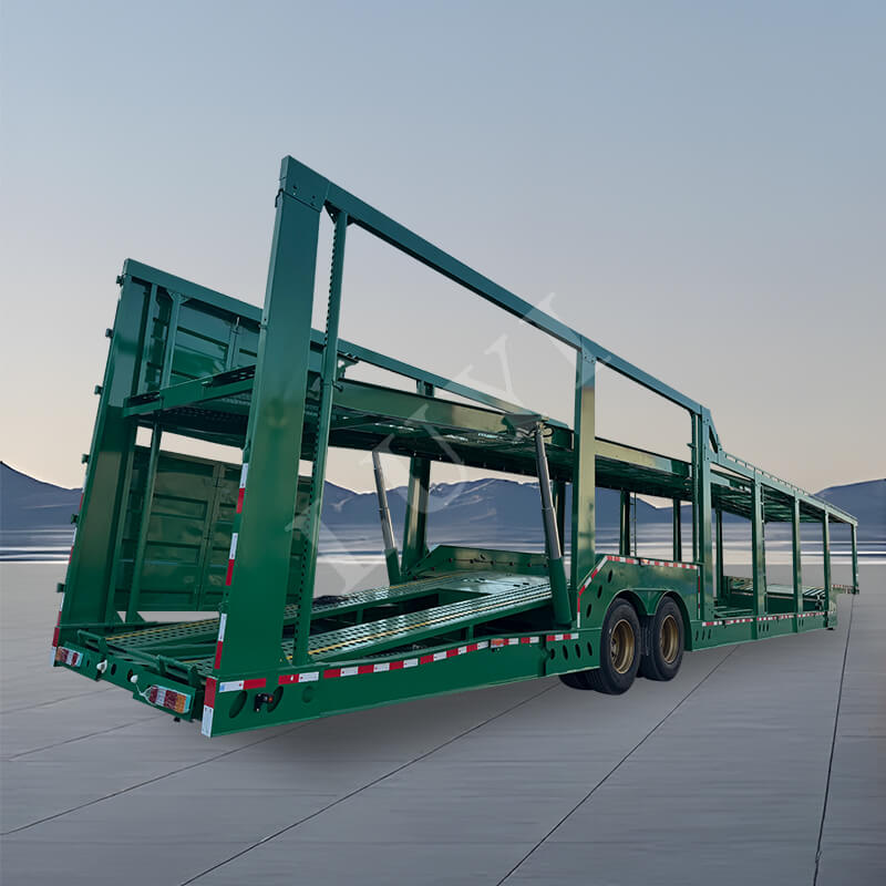 Rơ moóc vận chuyển ô tô 2 trục, sơ mi rơ moóc vận chuyển ô tô