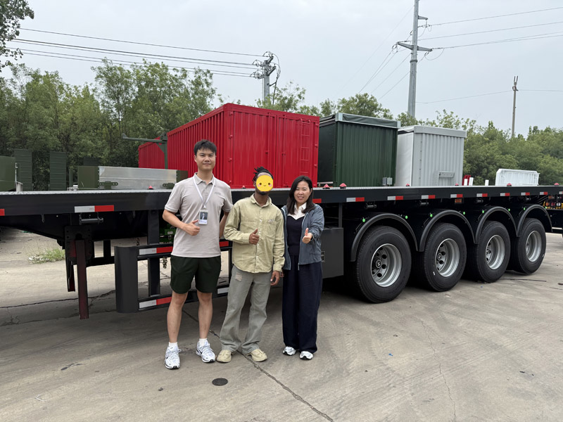 Khách hàng Turkmenistan đến thăm Nhà máy Luyi, tập trung vào sản phẩm sơ mi rơ moóc 3 trục lật sau và thể hiện ý định hợp tác