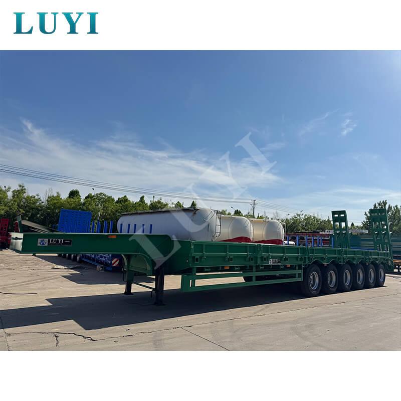 Thành tựu mới trong hợp tác xuyên quốc gia! Sơ mi rơ moóc sàn thấp cổ ngỗng 6 trục LUYI được vận chuyển theo lô đi Mauritania