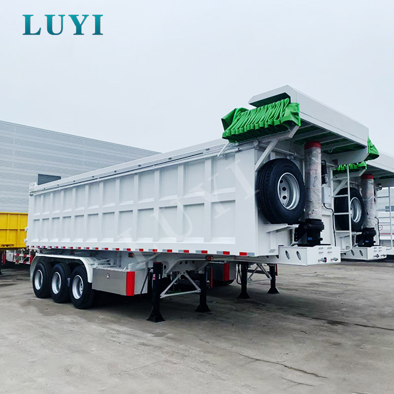 Rơ moóc bán tải phía sau 3 trục màu trắng: Ứng dụng, thông số kỹ thuật và hướng dẫn mua để vận chuyển vật liệu rời