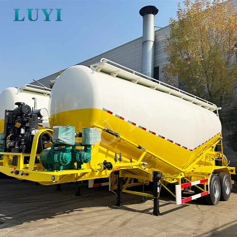 Trailer tàu chở xi măng số lượng lớn 38m³: Ứng dụng, thông số kỹ thuật và hướng dẫn mua vận chuyển bột khô