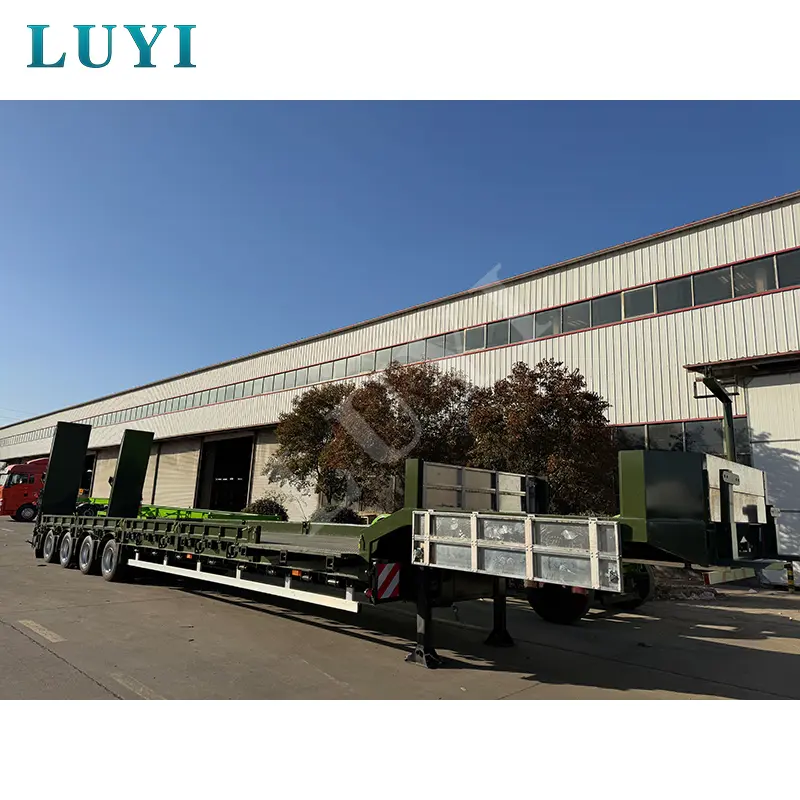 Đường dốc thủy lực và đường dốc lò xo cơ khí dành cho sơ mi rơ moóc sàn thấp LUYI AUTO