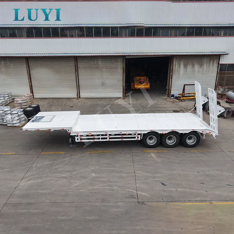Thiết kế rơ moóc bán tải thấp nhất để vận chuyển máy xúc hạng nặng