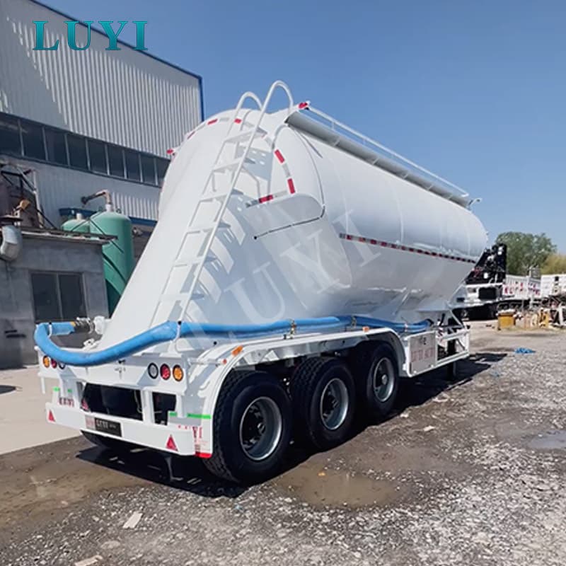 Sơ mi rơ moóc thùng bột 27CBM dùng cho xi măng, tro bay và vận chuyển hàng rời khô