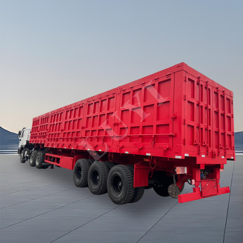 Sơ mi rơ moóc tường bên 3 trục 60-80 tấn