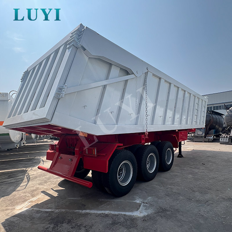 Xe moóc bán tải 3 trục 60 tấn phía sau dành cho khai thác mỏ, xây dựng và vận chuyển hàng rời