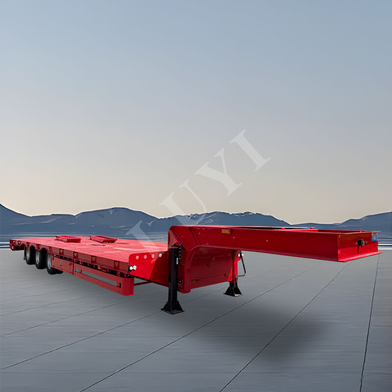 Sơ mi rơ moóc khung gầm thấp 3 trục 80 tấn