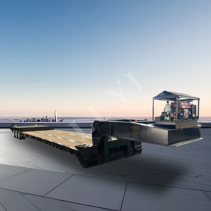 Sơ mi rơ moóc cổ ngỗng 3 trục có thể tháo rời