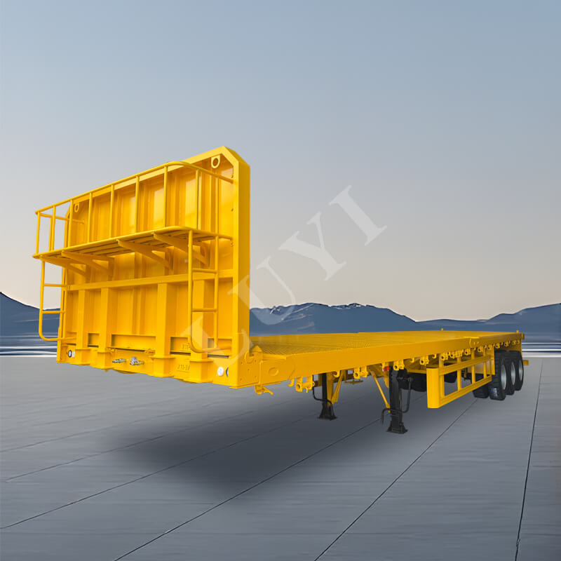 Rơ moóc bán tải 3 trục phẳng có tải trọng 40 tấn