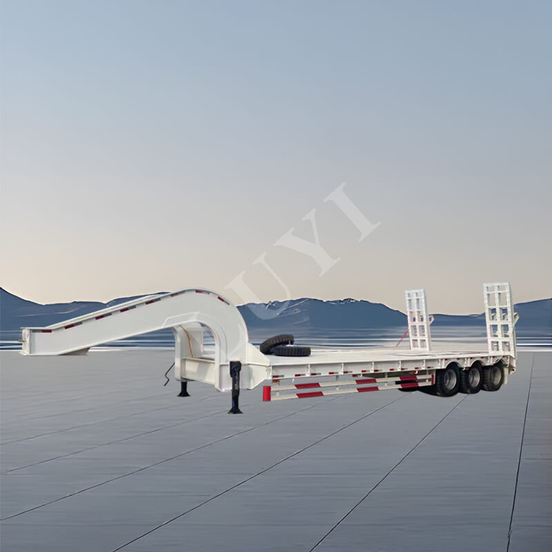 Sơ mi rơ moóc 3 trục giường thấp có BPW, 60-100 tấn