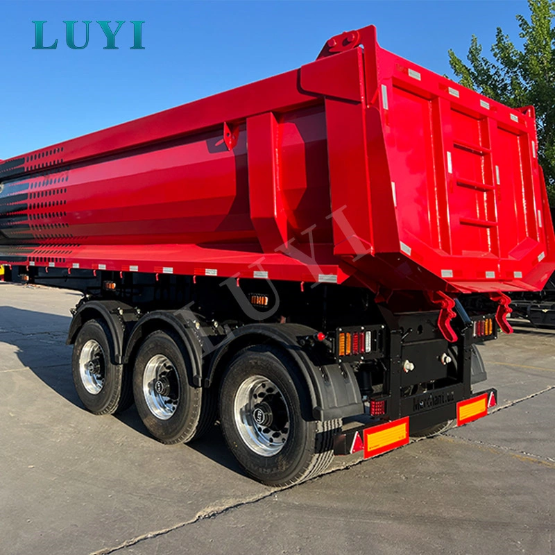 Trailer 3 trục U loại phía sau để vận chuyển hàng rời