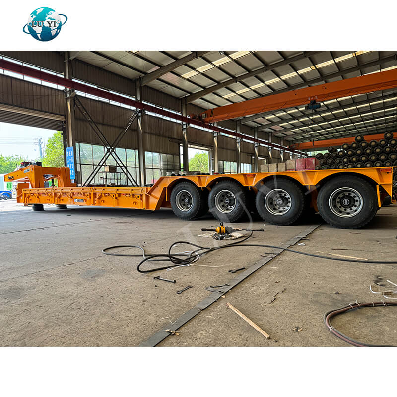 Xe tải sơ mi rơ moóc cổ ngỗng 4 trục 100 tấn