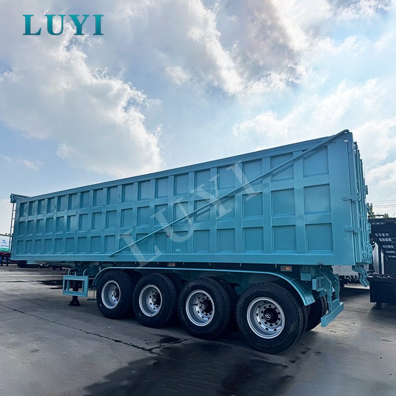 Rơ moóc đổ 4 trục nặng 80 tấn