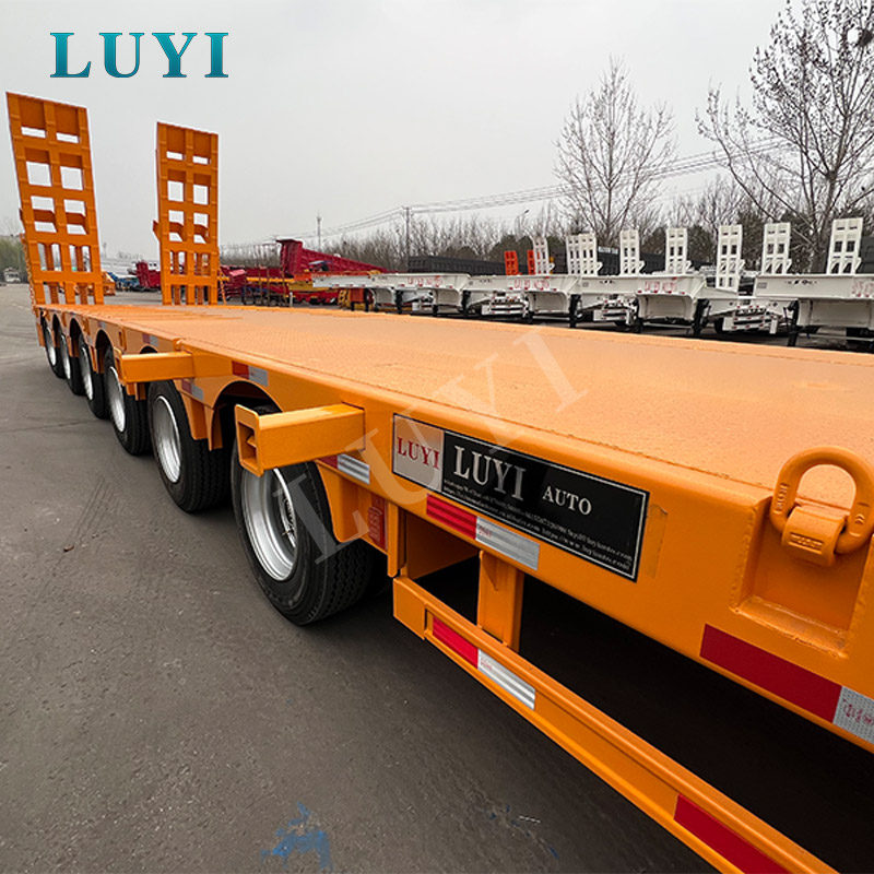 Xe moóc bán tải hạng nặng 6 trục dành cho vận chuyển máy móc hạng nặng 80T