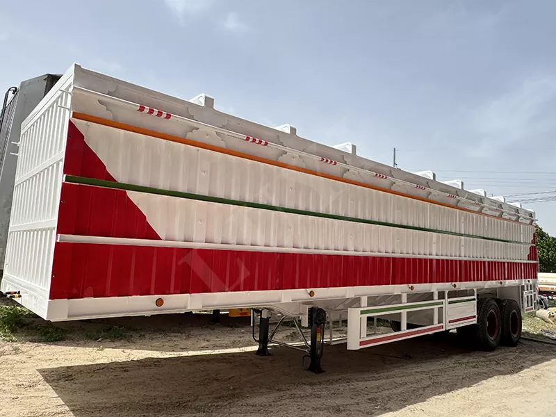 Phong cách phổ biến Flatbed Semi-Trailer