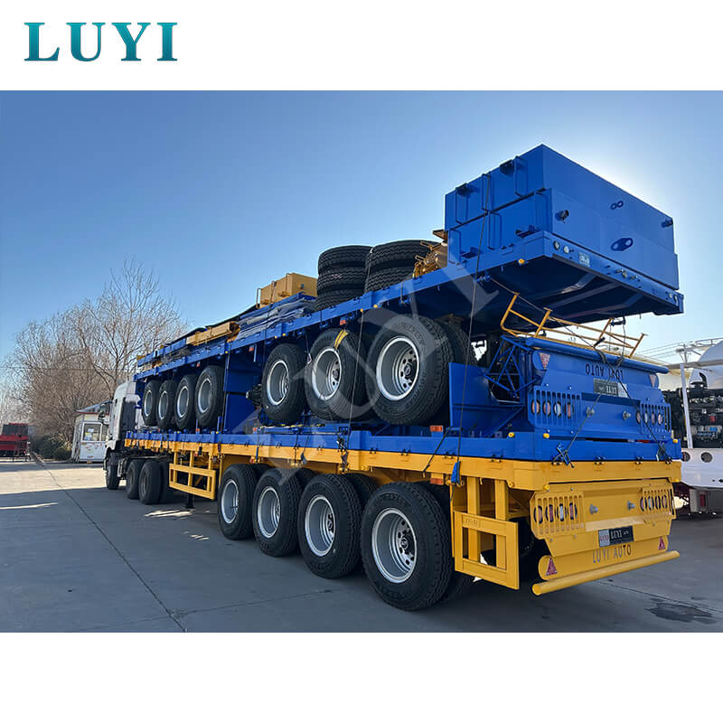 Sơ mi rơ moóc container phẳng 40 feet ba trục