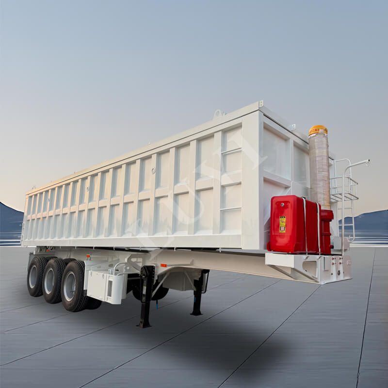 Ba trục hình chữ nhật hình chữ U 60 tấn phía sau Xe kéo bán tải