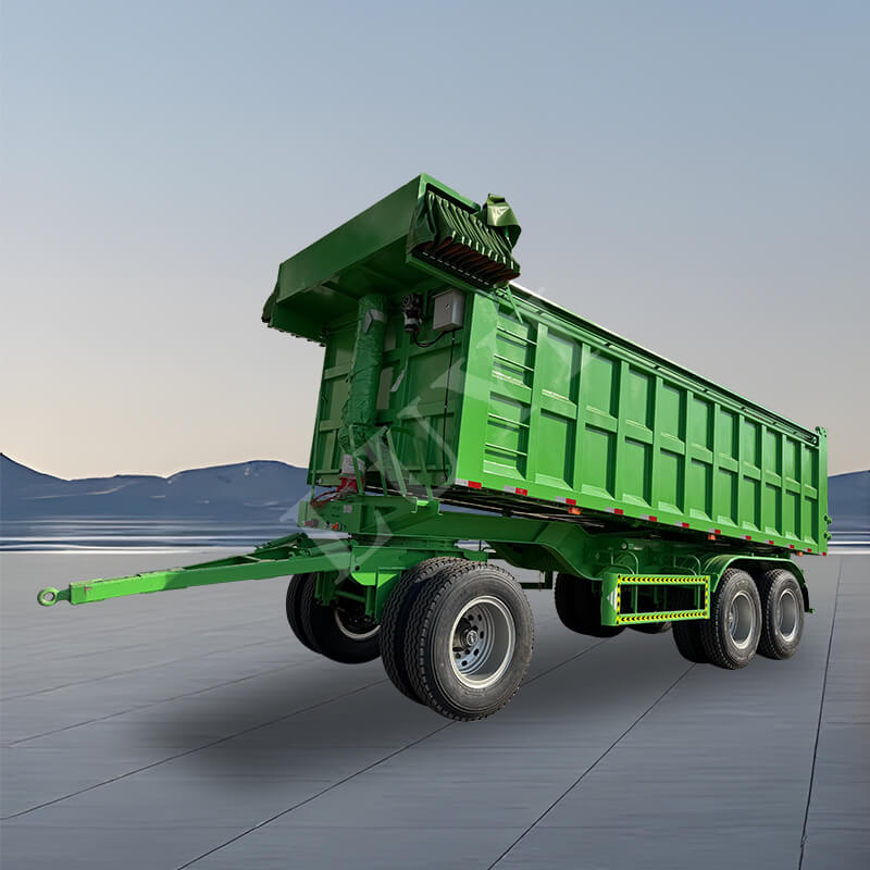 Bán rơ-moóc dỡ hàng phía sau hình chữ nhật hai trục 30/50